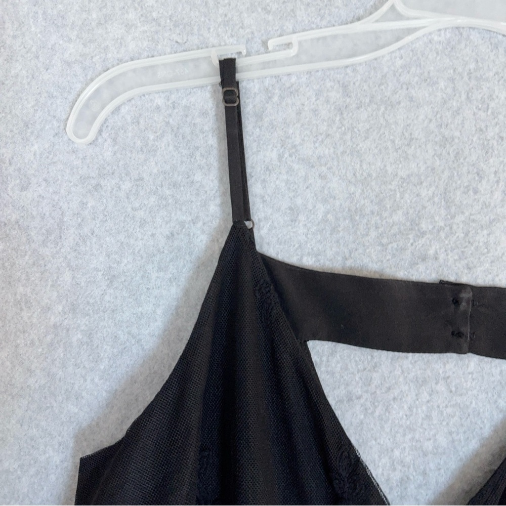 Chaser Romper Black Lace Size Small Spaghetti Straps Adjustable Cinch Waist NWT - Picture 6 of 16
